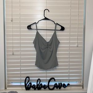 Love Tree Pastel Green Cropped Tank Top